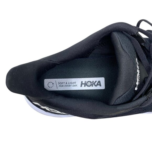 Hoka One One Clifton 8 Men's Size 11D Running Black Lace Up Sneakers Trainers - Picture 10 of 12